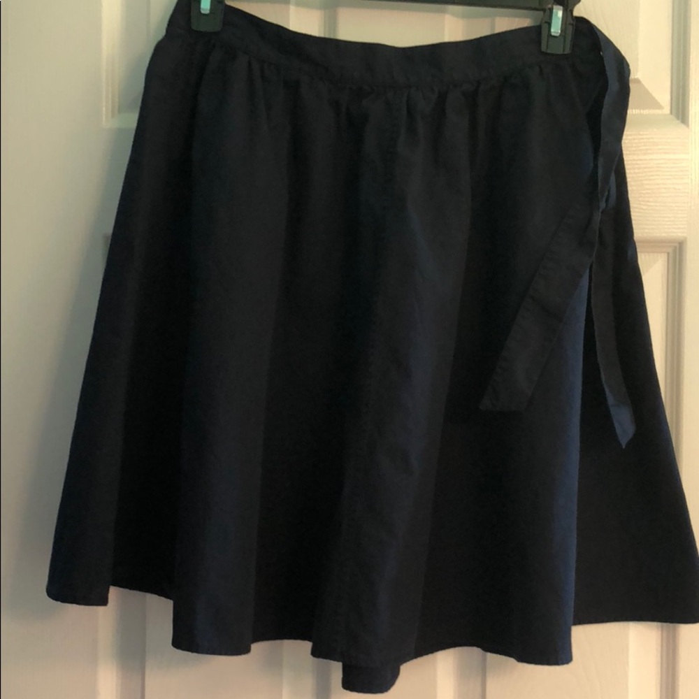 J Crew Navy Midi skirt